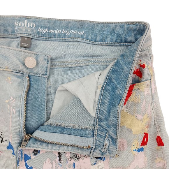 Soho New York & Company Womens Boyfriend Jeans 8 Blue - Picture 7 of 9